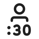 Shifts 30 Minutes SVG Icon